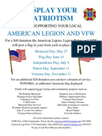 Display Your Patriotism: American Legion and VFW