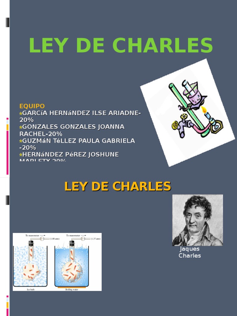Ley de Charles: Fórmulas y Ejemplos | PDF | Mecánica estadística | Gases