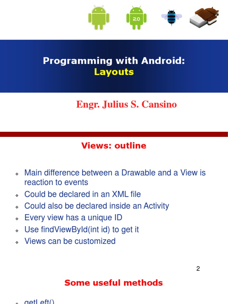 Programming With Android: Programming With Android:: Layouts | PDF ...