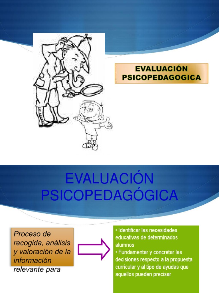 Evaluacion Psicopedagogica PDF Evaluación Comportamiento