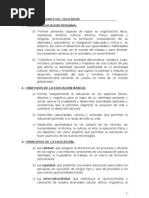 Condiciones Del Educador