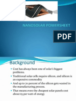 Nanosolar Powersheet
