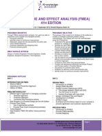 FMEA 4th Edition & Control Plan