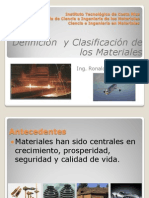 Definicion y Clasificacion de Los Materiales (1)