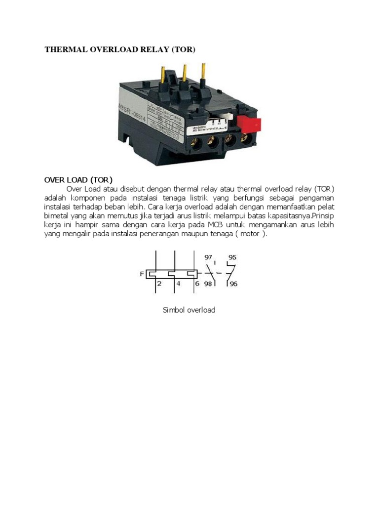 Thermal Overload Relay | PDF