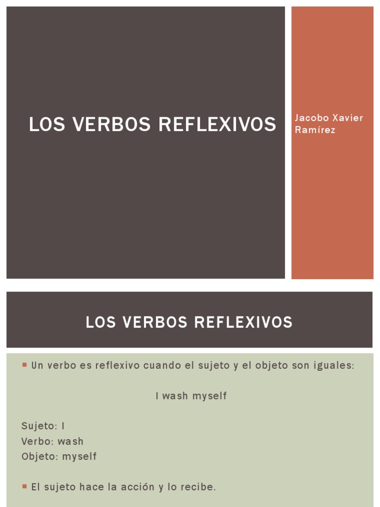 Verbos Reflexivos | PDF