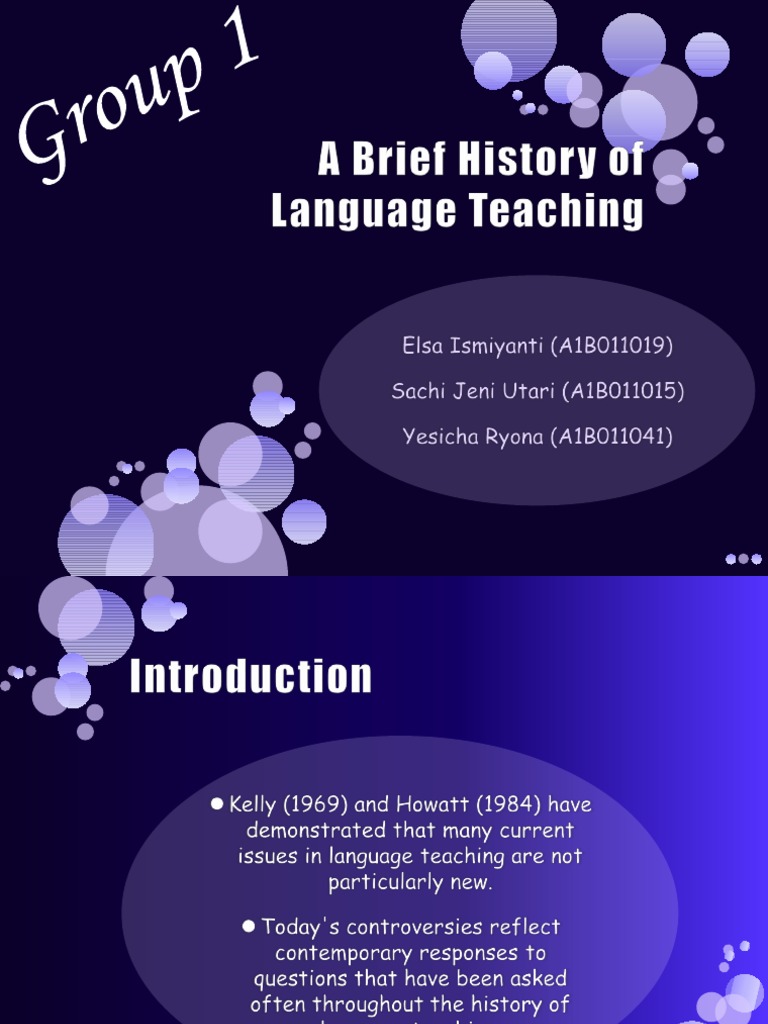A Brief History Of Language Teaching PDF