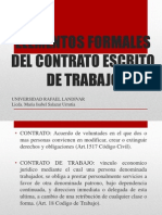 Presentacion de Elementos Formales Del Contrato de Trabajo Escrito 1