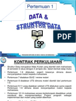 Pertemuan 1 Mata Kuliah Struktur Data