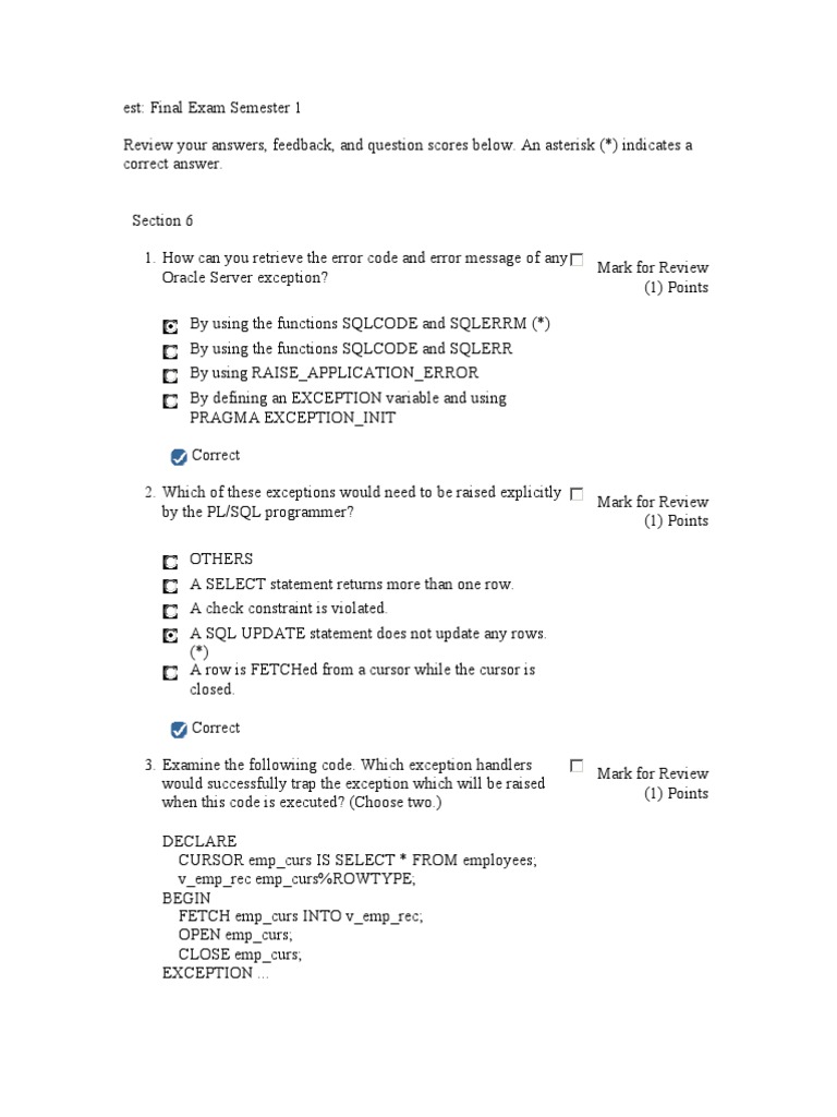 Final Sem 1 PLSQL | PDF | Computers