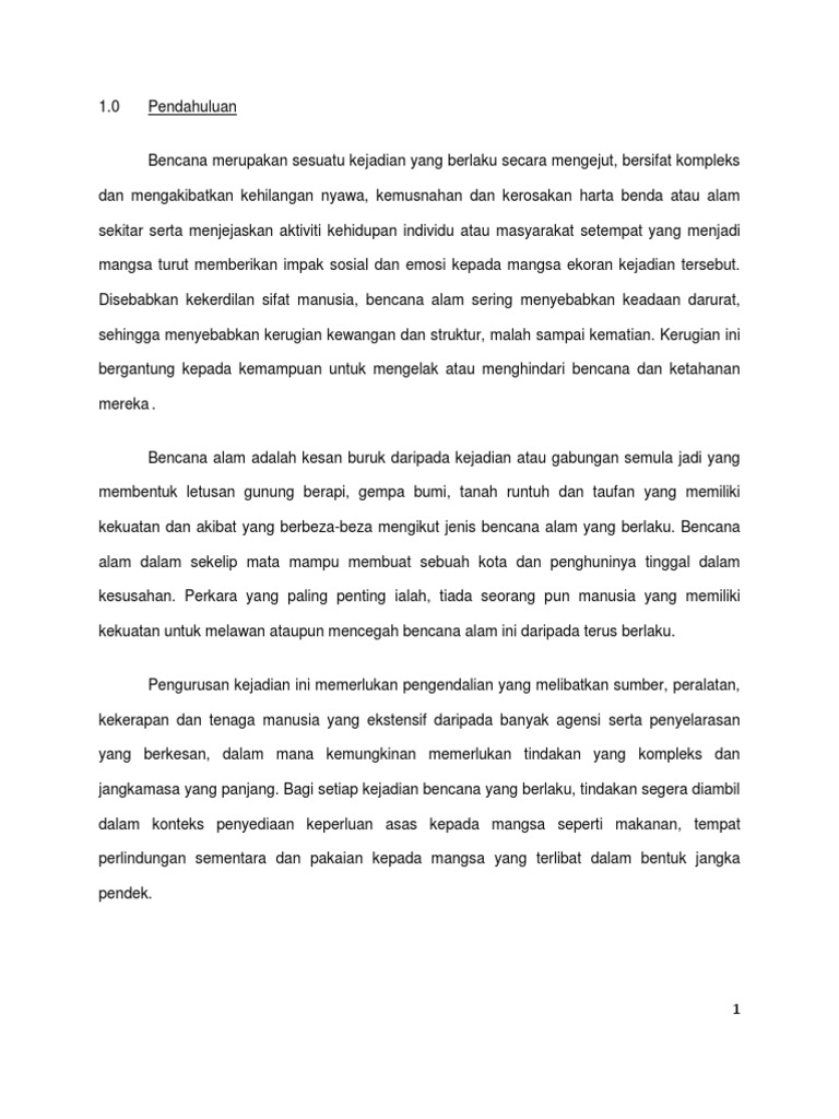Kesan Kesan Bencana Alam Pdf
