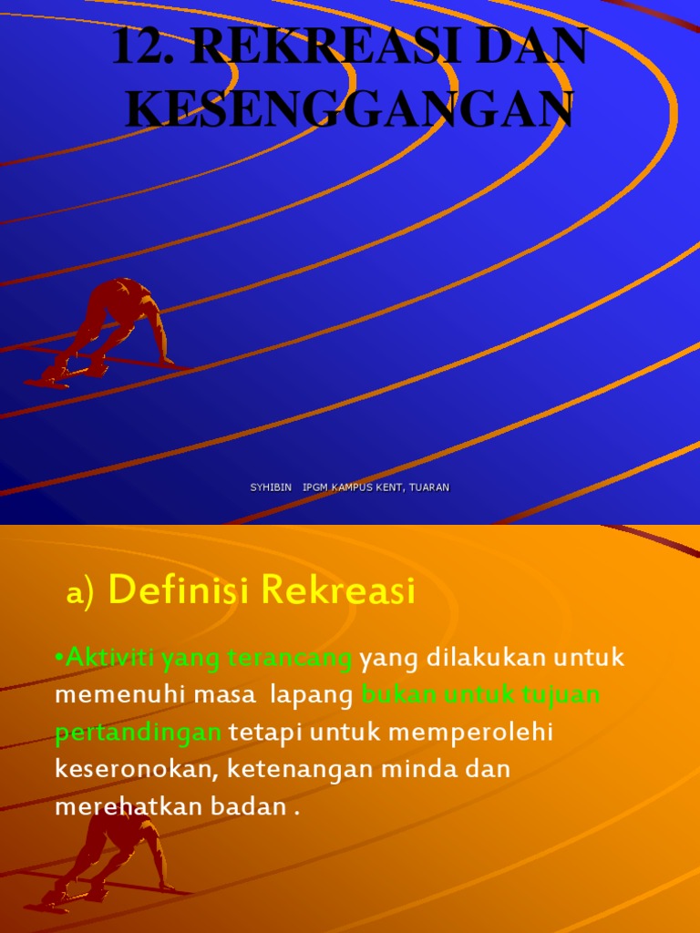 Definisi dan Konsep Rekreasi | PDF | Karier & Perkembangan | Kesehatan ...