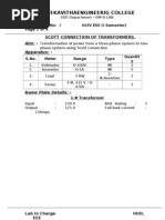 Sreekavithaengineerig College: Scott Connection of Transformers