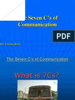 The Seven C's of Communication: By: Farooq Bilal