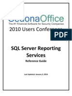 Reporting Services Reference Guide