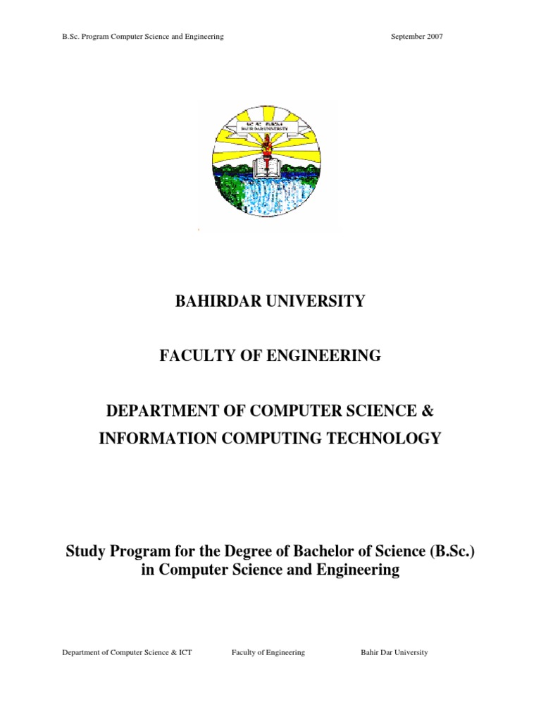 B.Sc. Computer Science Program Overview | PDF | Argument | Numerical ...
