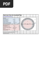 Heat Loss Insulated Pipe