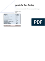 Critical Oil Flowrate For Gas Coning: FT FT