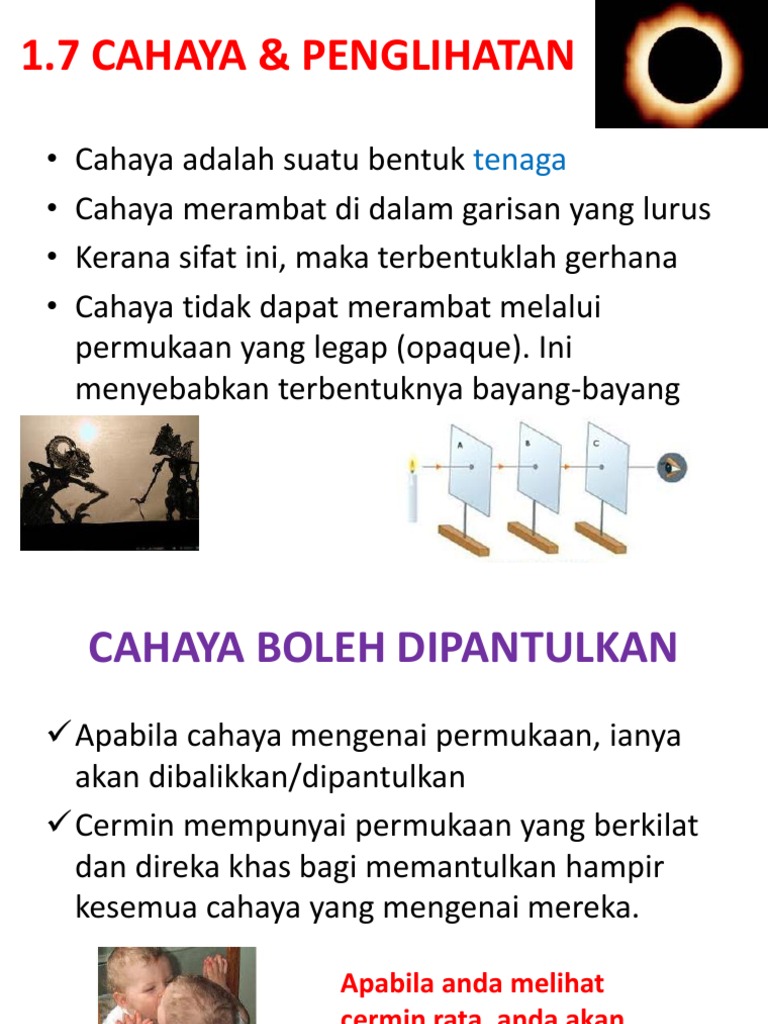 Cahaya Dan Penglihatan