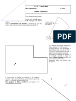 Ficha de Trabalho - 8.º Ano - Lugares Geométricos