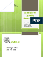 Models of Quality Assessment1