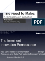 The Need To Make: A Renaissance in Innovations