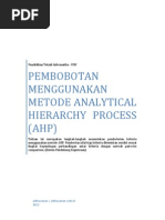 Download Pembobotan Menggunakan Metode Analytical Hierarchy Process AHP by aditia zaman SN141145612 doc pdf