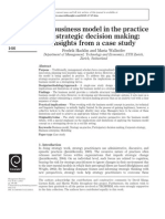 The Business Model in The Practive of Strategic Decision Making