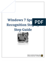 Windows 7 Speech Recognition Step by Step Guide