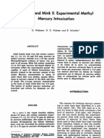 Methyl Mercury Mink Brain Ataxia DeathMercury and Mink 11. Experimental Methyl Mercury Intoxication G. Wobeser, N. 0. Nielsen and B. Schiefer