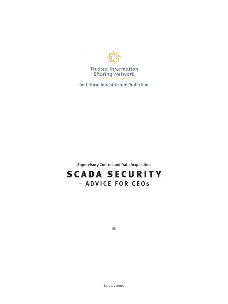 SCADA Security Advice For CEO | PDF | Scada | Computer Security