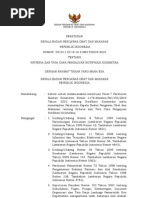 HK.03.1.23.12.10.11983 TAHUN 2010 Tentang Kriteria Dan Tata Cara Pengajuan Notifikasi Kosmetika