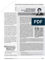 Renzo Cavani - El fraude procesal entre el amparo y la NCJF (Actualidad jurídica - abril 2013)