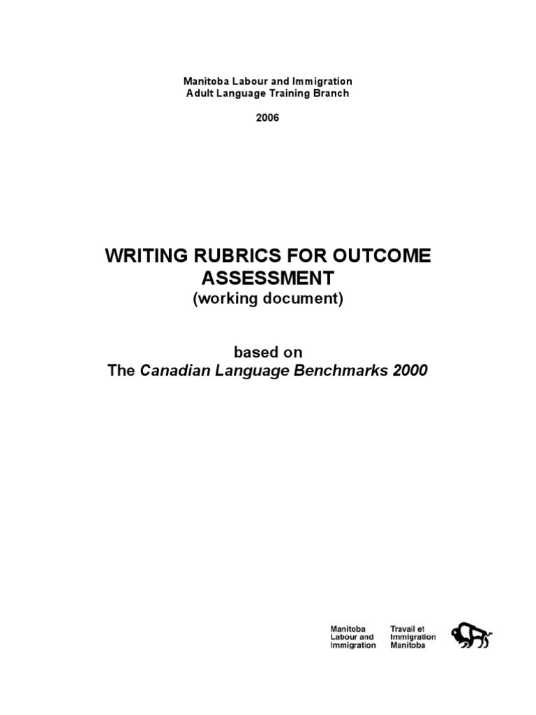 Writing Assessment Rubrics for CLB Levels | PDF