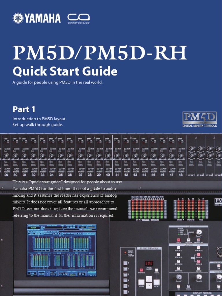 Pm5d Quick Guide Part1 en | PDF | Audio Engineering | Sound Technology