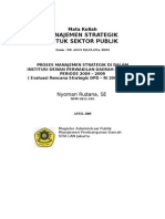 Evaluasi Renstra DPD-Proses Manajemen Strategik ( Long version )