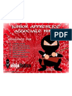 Junior Apprentice Associate Ninja certificate