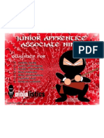 Junior Apprentice Associate Ninja Certificate