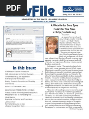 New SLD Website Launch Announcement PDF Grammatical Gender  