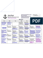 Anchor Recovery Community Center II May 2013 Monthly Calendar