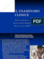 Planul Examinarii Clinice