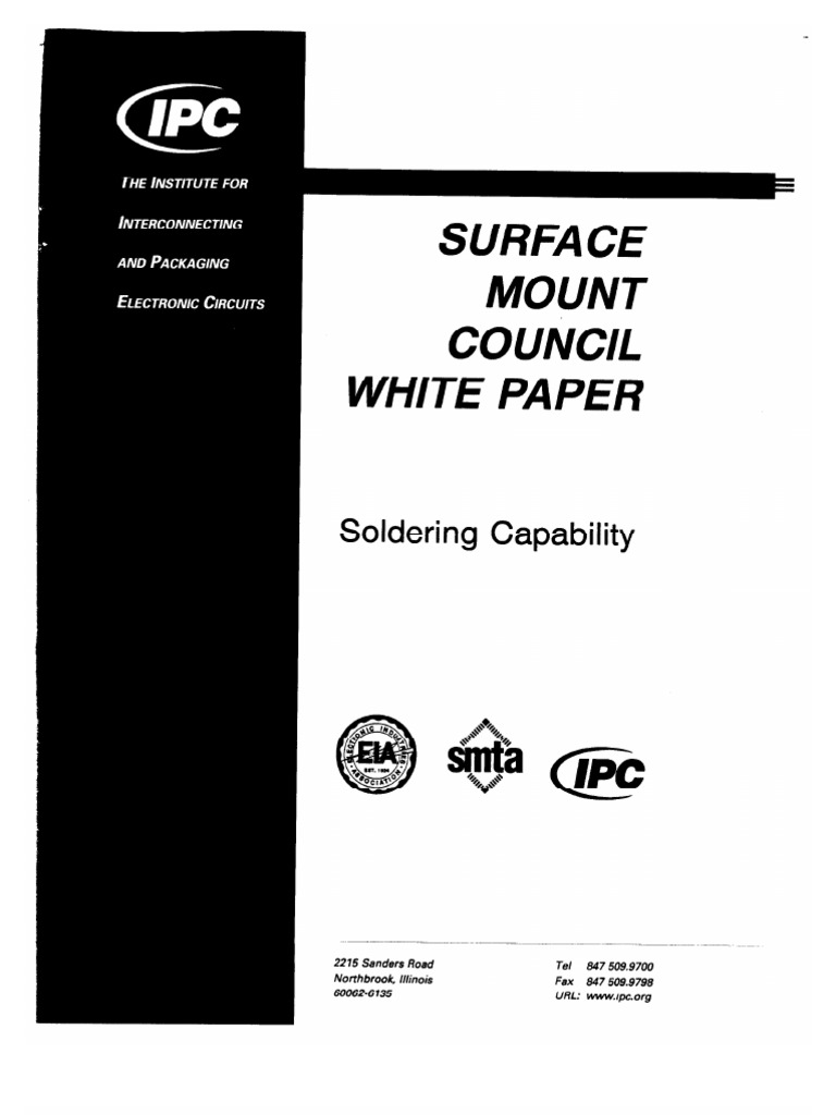 Soldering Capability - IPC's SMC White Paper | PDF