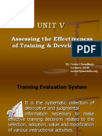 Assessing Training Effectiveness