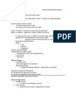 Final Material Outline - Philosophy of Human Nature