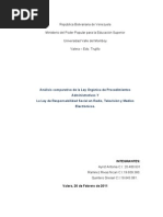 Análisis comparativo de la Ley Orgánica de Procedimientos Administrativos  y La Ley de Responsabilidad Social en Radio, Televisión y Medios Electrónicos