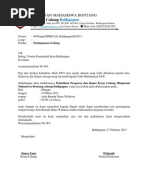 Surat Balasan Permohonan Izin Pinjam Kelas