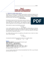 Variable Aleatoria Discreta - Distribuciones