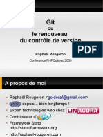 Git et le renouveau du contrôle de versions - PHP Quebec 2009