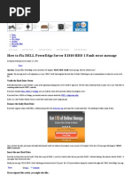 Download How to Fix DELL PowerEdge Server E1810 HDD 1 Fault Error Message by ale49630 SN141255857 doc pdf