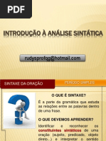 Análise sintática 3 ano